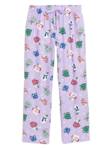 Old Navy Women XL Flannel Pajama Pants Christmas Purple Mugs Winter Xmas... - €16,23 EUR