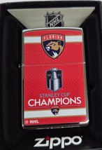 Zippo Lighter: NHL Hockey, Florida Panthers Stanley Cup - $613.80 MXN