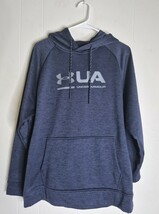 Under Armour Hoodie Mens Medium Blue Gray Storm Sweatshirt Loose Coldgear - $270.51 MXN