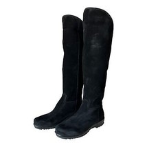 La Canadienne Montreal Black Suede Knee High Boots Size 6.5 M - £98.90 GBP