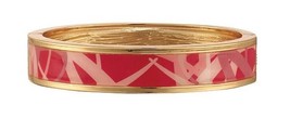 Avon Pink Hope Patterned Skinny Bangle "Ribbon" - $9.99