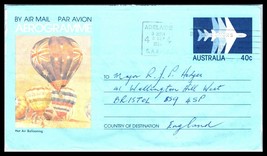 1984 Australia Aerogramme Cover - Adelaide To Bristol, England V6 - £2.31 GBP