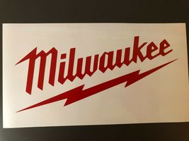 Milwaukee Tools Logo Vinyl Decal Sticker 6&quot; 8&quot; 12&quot; 18&quot; or 24&quot; M12 M18 BIG - £5.51 GBP+