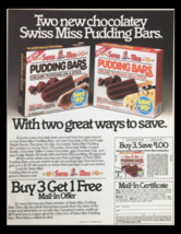 1984 Swiss Miss Creamy Pudding Bars Circular Coupon Advertisement - $18.95