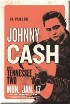 New Johnny Cash and His Tennessee Two Decorative Metal Refrigerator Magnet - £2.63 GBP