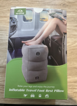 Inflatable Foot Rest Pillow Travel Foot Rest Adjustable Height Leg Pillow  NEW - £14.17 GBP