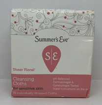 Summers Eve Cleansing Cloths Sheer Floral 13ct - £5.54 GBP