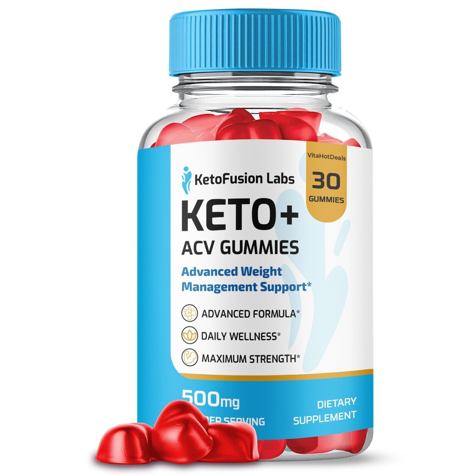 1 Pack Keto Fusion Labs ACV Gummies KetoFusion Gummies Max Strength