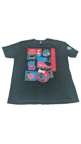 Primary image for Starbucks - Pan Asian Partner Network T- Shirt  Size Adult L  Large Green