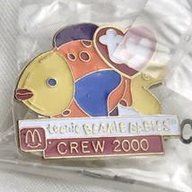 McDonald&#39;s TY Teenie Beanie Babies Crew 2000 Vintage Pin in Original Pac... - £9.44 GBP