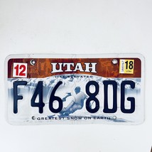 2018 United States Utah Greatest Snow On Earth Passenger License Plate F46 8DG - £14.78 GBP