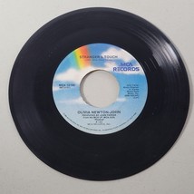 Olivia Newton John 45 RPM Vinyl Record Heart Attack / Stranger&#39;s Touch 1981 - £7.15 GBP