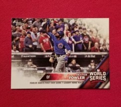 2016 Topps World Series Champions Dexter Fowler #WS-12 Chicago Cubs FREE... - $1.99