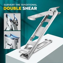 Foldable Double-Ended Nail Clipper Tool - £17.63 GBP