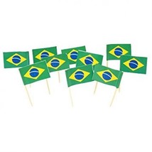 500 Brazil Brazilian Flag Toothpicks - £14.75 GBP