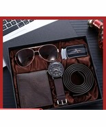 Men Gift Watch Business Luxury Company Mens Set 6 in 1 Watch Glasses Pen... - $1,142.18 MXN