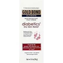 Gold Bond Ultimate Diabetics Dry Skin Relief Foot Cream Skin Protectant 3.4 oz - £16.58 GBP