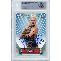 Dana Brooke WWE Auto 2019 Topps Womens Division Wrestling On-Card Autograph BGS - £77.10 GBP