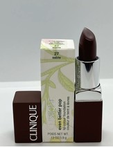 Clinique Even Better Pop Lipstick Lip Colour 27 - Sable Full Size w/box NWB - $18.89