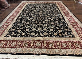 Sino Per&#39;sian Rug 9x12 Fine Elegant Oriental Carpet 200 KPSI Black Dark Red - $3,500.00