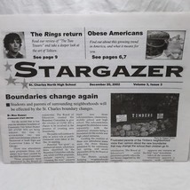 Stargazer St. Charles North High School December 20, 2002 Volume 3 Issue 3 - $27.71