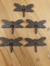 5 Dragonfly Wall Decor Mountable Garden Decor Kitchen Cast Iron Rustic P... - $522.90 MXN