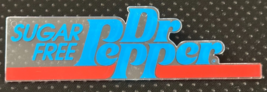 RARE Dr Pepper Sugar Free Plastic Insert Sign 5.75&#39;&#39; x 1.5&#39;&#39; Soda Ephemera - €12,41 EUR