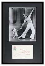 Gene Kelly Signed Framed 12x18 Christmas Card &amp; Photo Display - £237.40 GBP