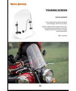 Genuine Royal Enfield &quot;TOURING SCREEN KIT&quot; For Classic Reborn 350 - $2,069.65 MXN