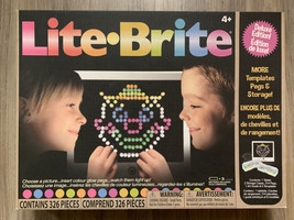 Lite Brite Deluxe Edition Console Peg Board Hasbro Light Bright 326 Pieces NEW - $30.58