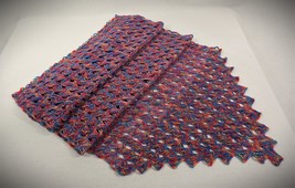 Handmade stole, crochet. Openwork elegant multi-colored stole. MC-1 - $100.00