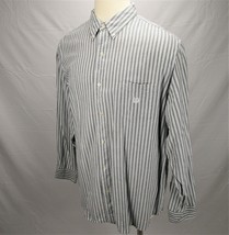 Chaps Ralph Lauren Button Down Dress Shirt Mens 2XL Long Sleeve Striped Apparel - £15.43 GBP