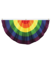 &#39;rainbow Fabric Bunting - £14.38 GBP