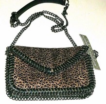 SONDRA ROBERTS Flap Cheetah Animal Print Bronze Shoulder bag Crossbody NWT - $39.60