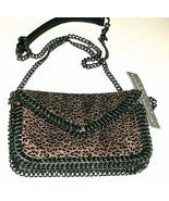 SONDRA ROBERTS Flap Cheetah Animal Print Bronze Shoulder bag Crossbody NWT - $39.60