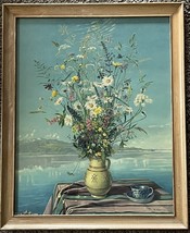 Framed Artist HILDING WERNER Print Poster Floral Botanical Still Life Landscape - £222.94 GBP