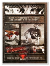 Bull&#39;s-Eye Barbecue Sauce Slather Art Form 2006 Full-Page Print Magazine Ad - $9.70