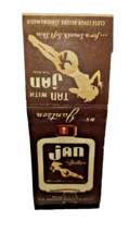 Tan With Jan Lotion By Jantzen Bathing Suits Vintage Advertising Matchbook Cover - £3.18 GBP