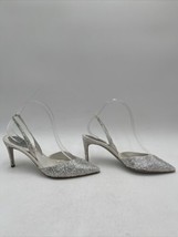 René Caovilla Embellished Crystal Pumps Crystal Slingback Silver Size 39.5 - $579.14