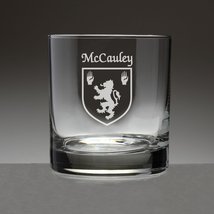 McCauley Irish Coat of Arms Tumbler Glasses - Set of 4 (Sand Etched) - £53.35 GBP