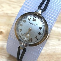 VTG Benrus Lady Gold Tone Small Second Hand Wind Mechanical Watch~Parts Repair - $19.94