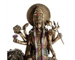 DURGA STATUE 11&quot; Hindu Divine Mother Goddess HIGH QUALITY Bronze Resin D... - $119.95