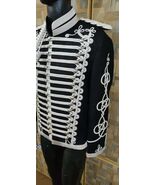 Napoleonic Hussars Wool Jacket: Military Tailcoat with Aiguillette &amp; Epa... - $250.00