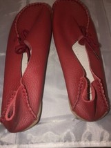 Womens Socofy Slip On Shoes, Size 37, US 6.5 Red driving moccasin - £19.75 GBP