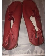 Womens Socofy Slip On Shoes, Size 37, US 6.5 Red driving moccasin - £19.38 GBP