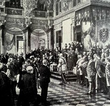 Opening Of The Reichstag Berlin 1902 Half Tone Art Emerson History Print... - $22.50