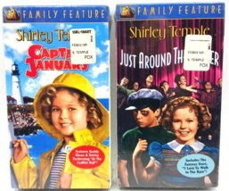 Shirley Temple Collection 2 Sealed VHS Captain January &amp; Just Around the... - £5.44 GBP