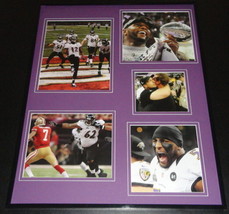 2012 Baltimore Ravens Super Bowl XLVII Framed 16x20 Photo Collage - £62.01 GBP