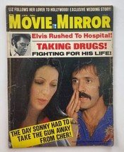 VTG Movie Mirror Magazine January 1974 Sonny &amp; Cher and Elvis Presley No Label - £15.11 GBP