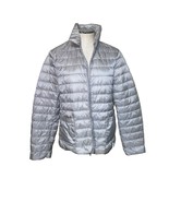 MaxMara Leisure Silver Gray Nylon Quilted Puffer Jacket Women’s Size 14 - $102.61